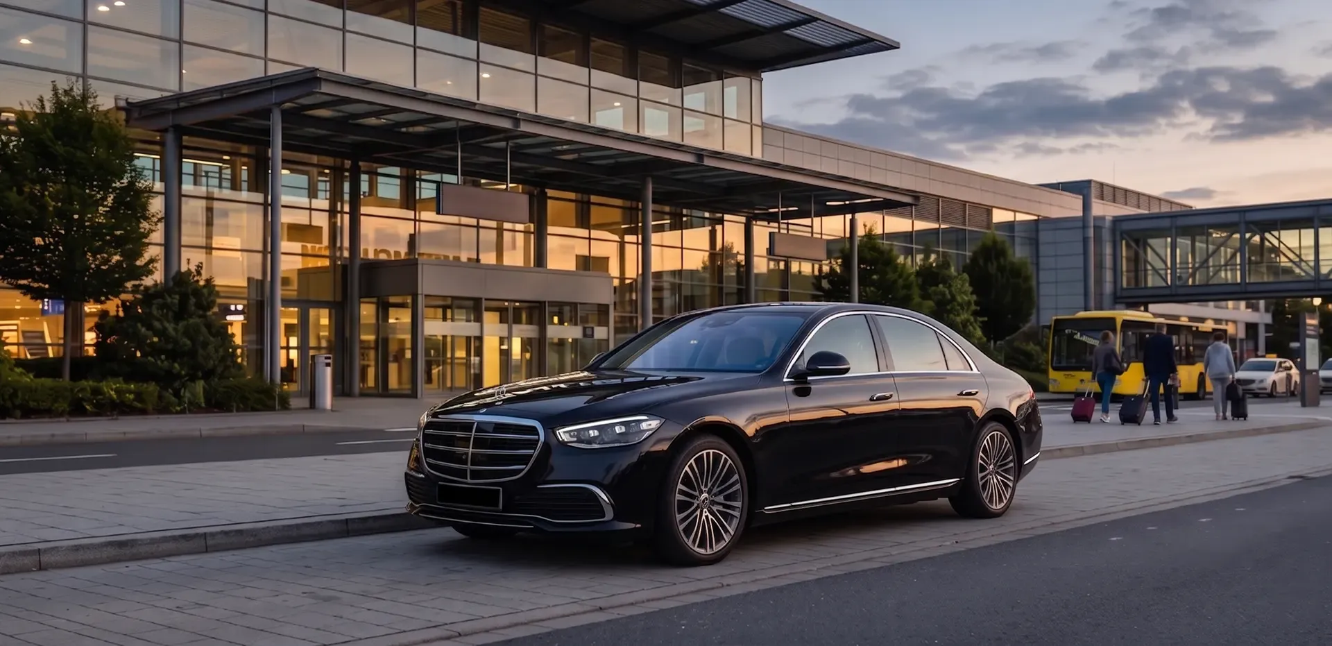Private airport transfer vehicle in Geneva